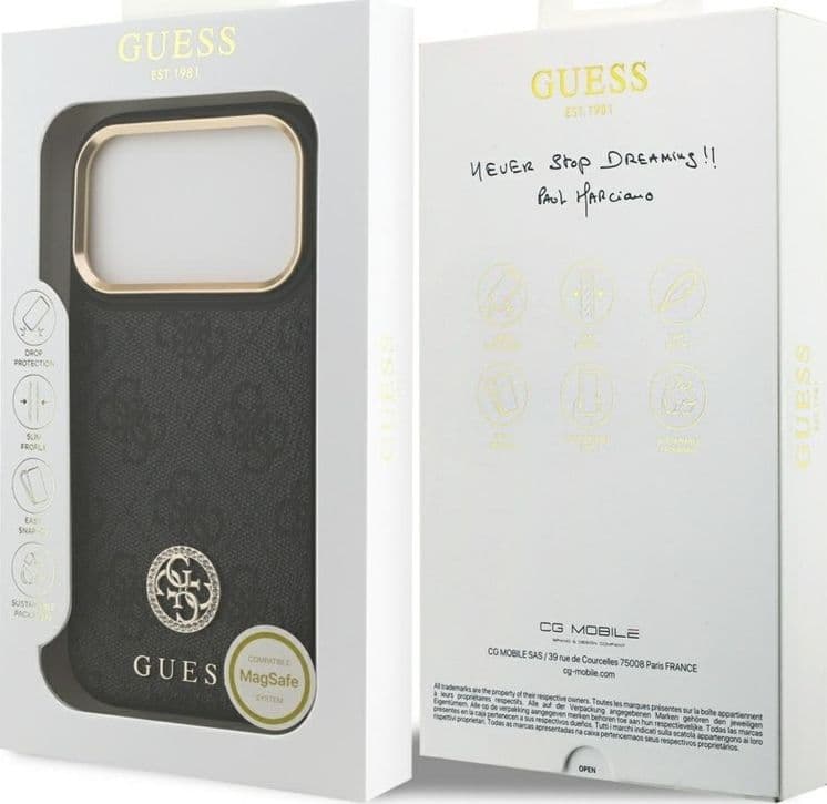 Guess 4G Strass Logo MagSafe - Case iPhone 17 Pro (black) - 8