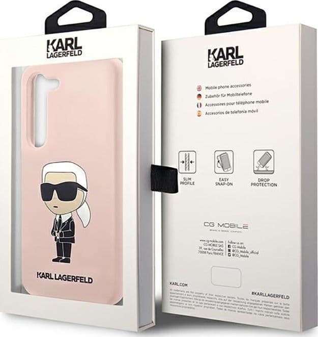 Karl Lagerfeld Silicone NFT Ikonik - Case for Samsung Galaxy S23+ (Pink) - 8
