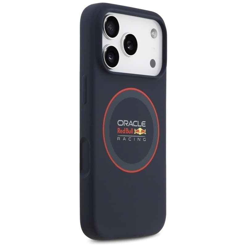 Custodia MagSafe in silicone con anello rosso Red Bull per iPhone 17 Pro (blu navy) - 4