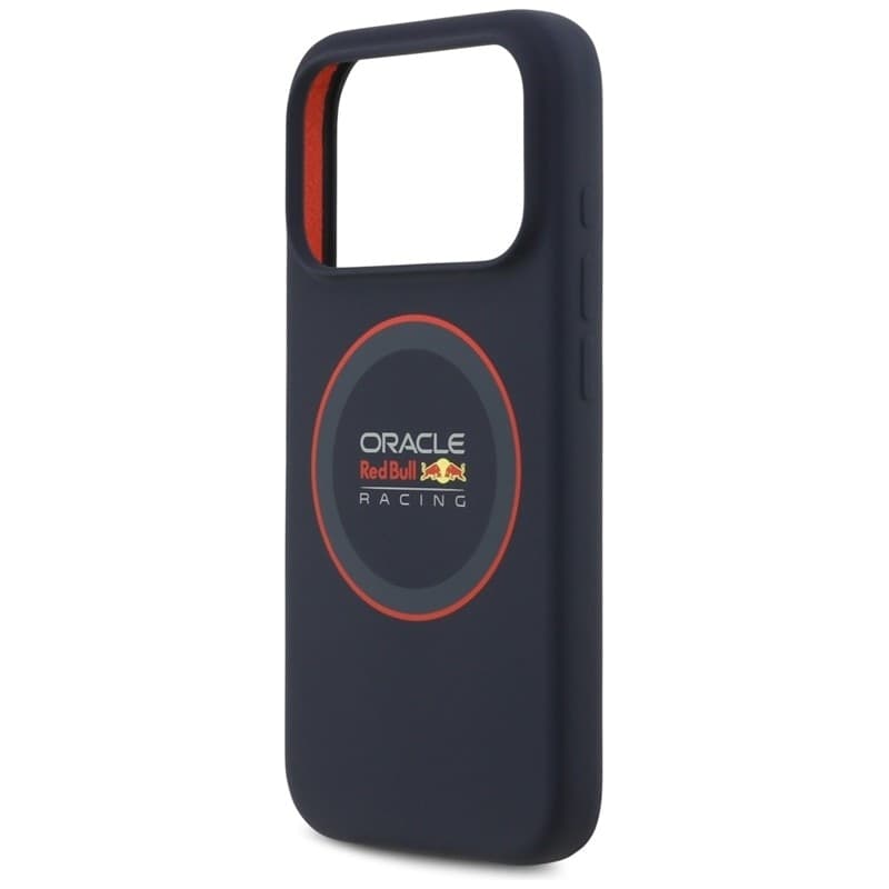 Custodia MagSafe in silicone con anello rosso Red Bull per iPhone 17 Pro (blu navy) - 6