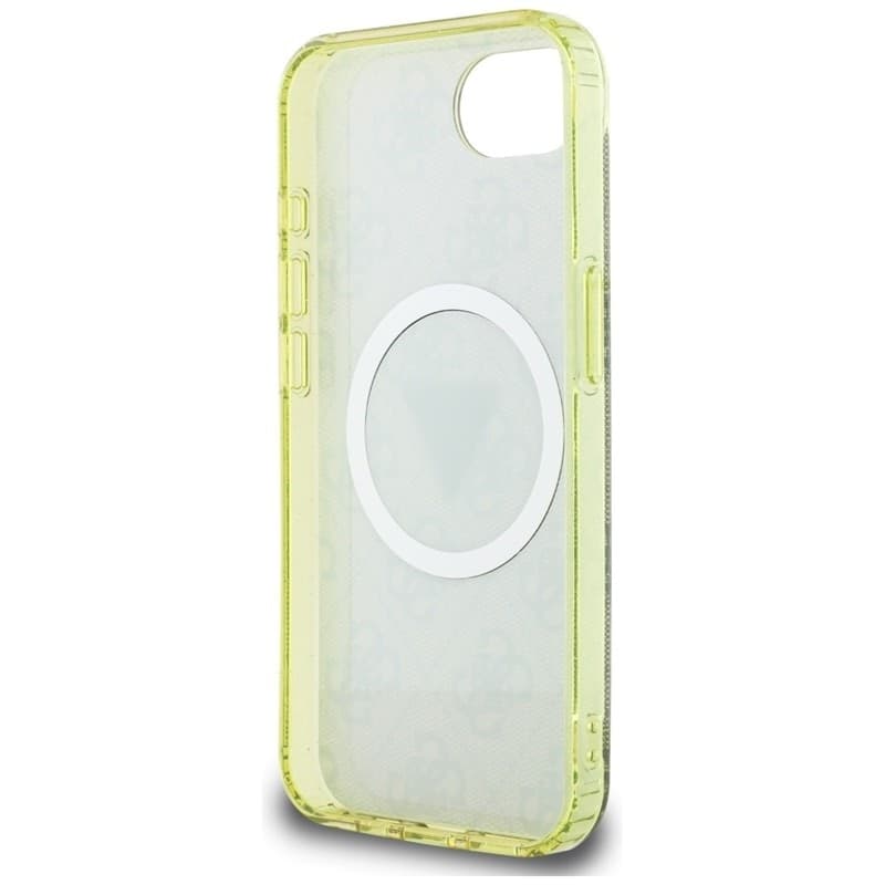 Guess IML Metal Glitter 4G Circle Triangle MagSafe - Case for iPhone 16e (brown) - 7