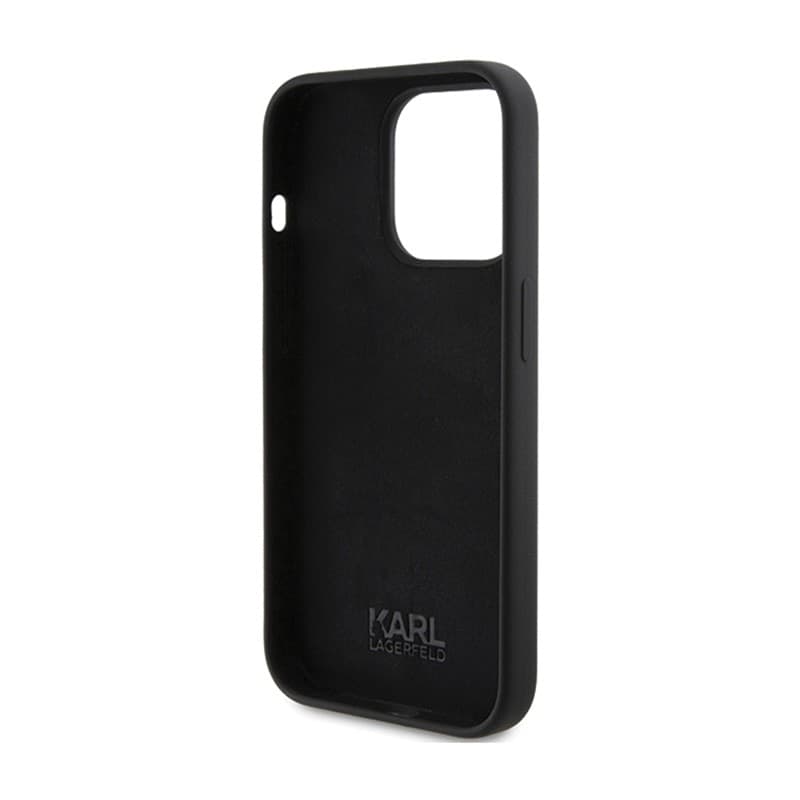 Karl Lagerfeld Silicone Karl Script - iPhone 15 Pro Case (Black) - 7