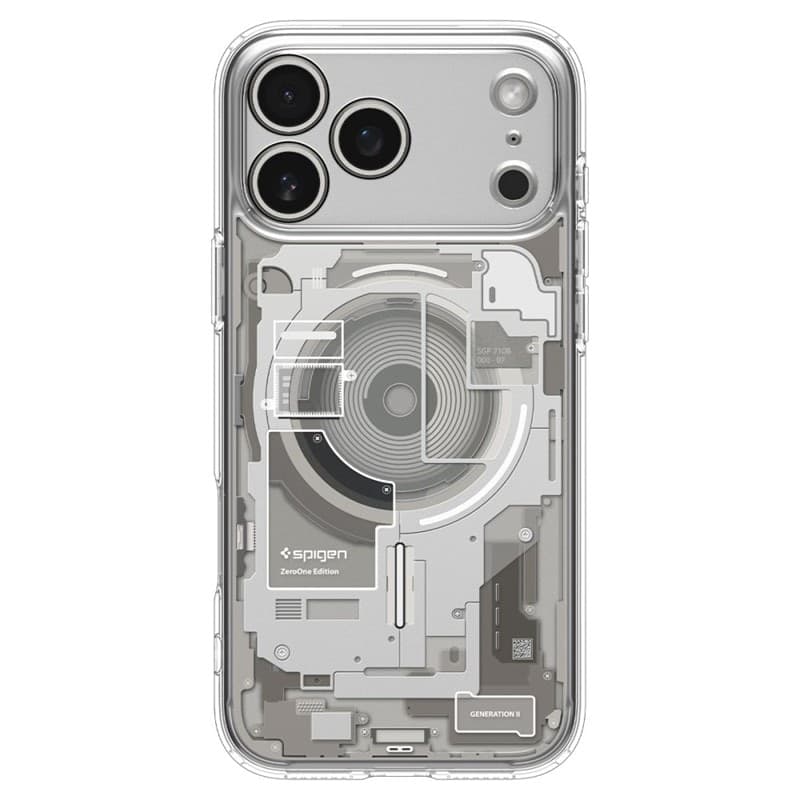 Spigen Ultra Hybrid Mag MagSafe - Custodia per iPhone 18 Pro / 17 Pro (Zero One Natural Titanium) - 4
