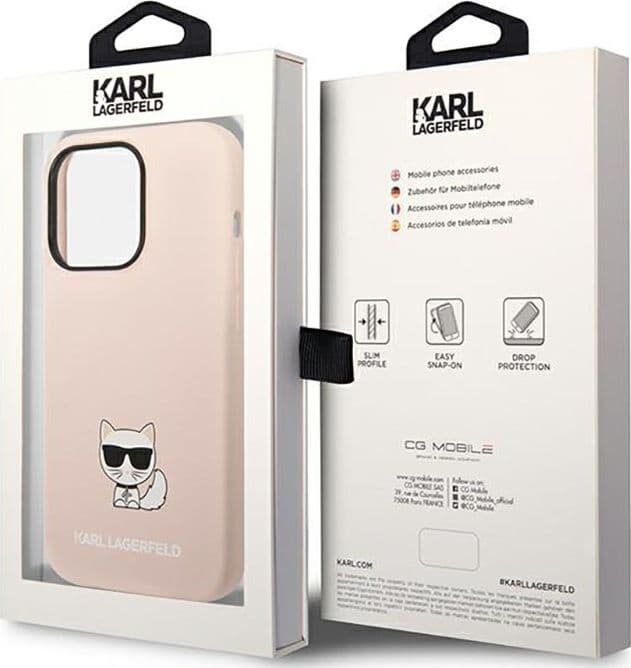 Karl Lagerfeld Choupette Body - Case for iPhone 14 Pro Max (Light Pink) - 8