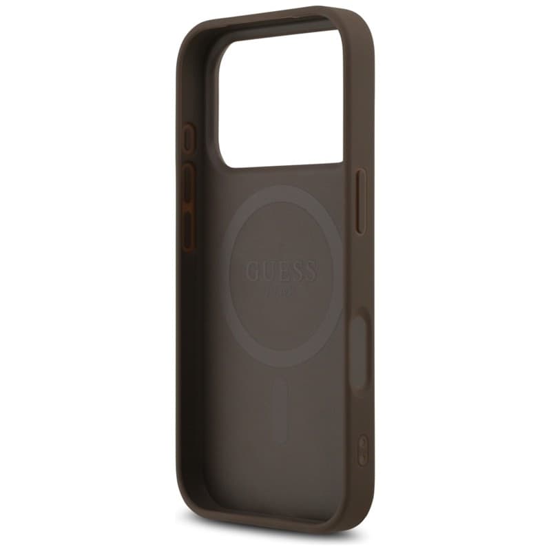 Guess 4G Printed Stripes MagSafe - Case iPhone 17 Pro (brown) - 7