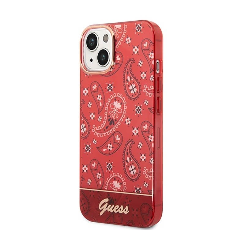 Guess Bandana Paisley - Case for iPhone 14 Plus (red) - 2