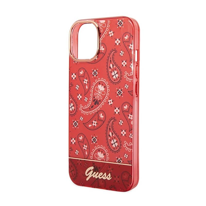 Guess Bandana Paisley - Case for iPhone 14 Plus (red) - 6