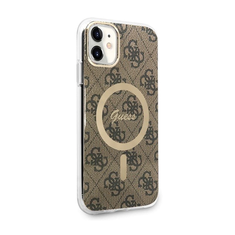 Guess 4G MagSafe - Case for iPhone 11 (Brown) - 3