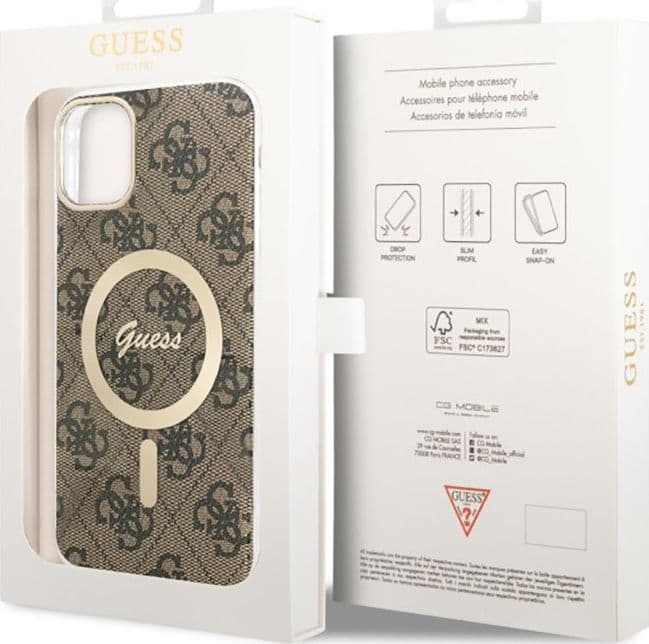 Guess 4G MagSafe - Case for iPhone 11 (Brown) - 7
