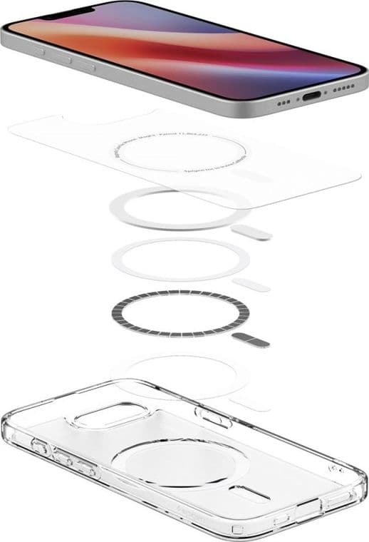 Spigen Ultra Hybrid Mag MagSafe - Custodia per iPhone 17e / 16e (Bianco ghiaccio) - 8