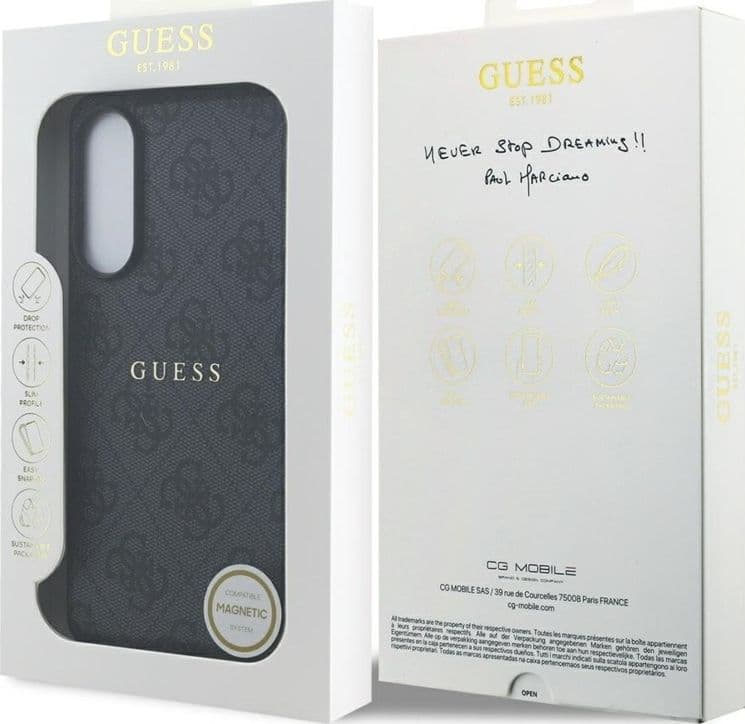 Guess 4G Ring Classic Logo MagSafe - Case Samsung Galaxy S25 Edge (black) - 8