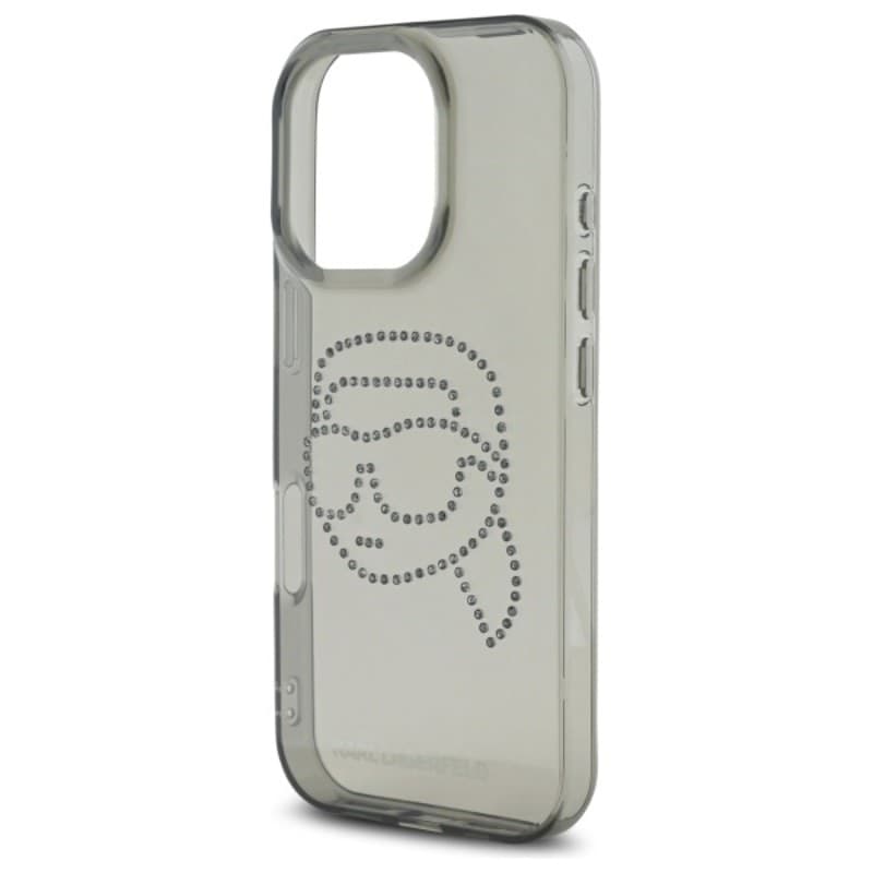 Karl Lagerfeld IML Rhinestones Karl Head - Case for iPhone 16 Pro Max (black) - 6