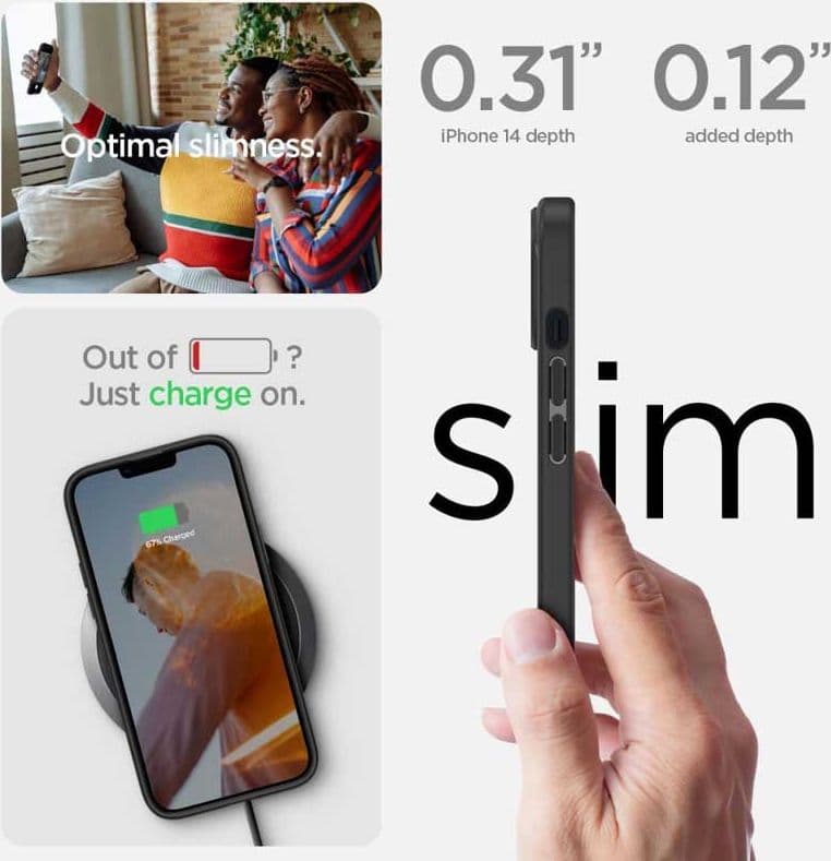 Spigen Ultra Hybrid Matte - Case for iPhone 15 Plus / iPhone 14 Plus (Matte Black) - 2