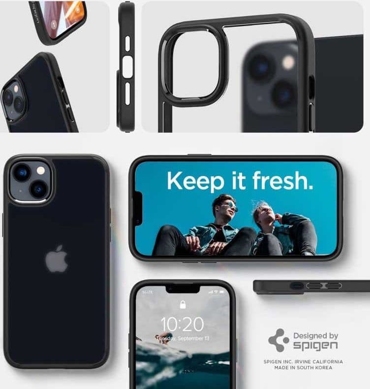 Spigen Ultra Hybrid Matte - Case for iPhone 15 Plus / iPhone 14 Plus (Matte Black) - 3
