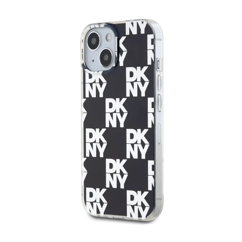 DKNY IML Checkered Mono Pattern - Case for iPhone 15 Plus / 14 Plus (Black) - 2