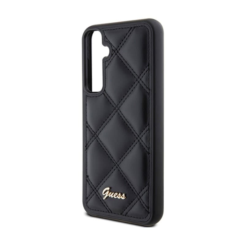 Guess Quilted Metal Logo - Samsung Galaxy S23 FE Case (black) - 5