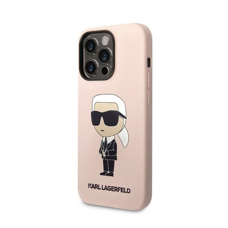 Karl Lagerfeld Silicone NFT Ikonik - Case for iPhone 14 Pro (Pink) - 2