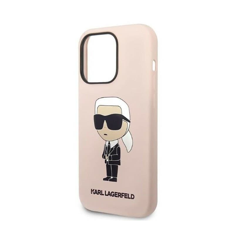 Karl Lagerfeld Silicone NFT Ikonik - Case for iPhone 14 Pro (Pink) - 6