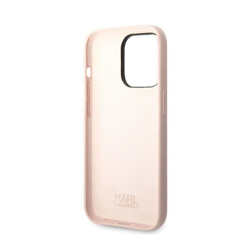 Karl Lagerfeld Silicone NFT Ikonik - Case for iPhone 14 Pro (Pink) - 7