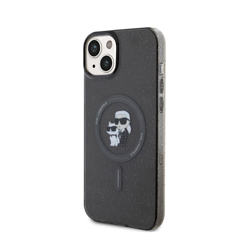 Karl Lagerfeld Karl & Choupette Glitter Magsafe - Case for iPhone 15 Plus (black) - 2