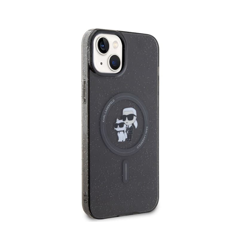 Karl Lagerfeld Karl & Choupette Glitter Magsafe - Case for iPhone 15 Plus (black) - 4