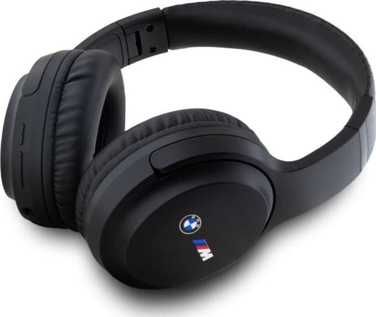 BMW Printed Logos - Wireless Over-Ear Bluetooth Headphones ENC (Black) - 2