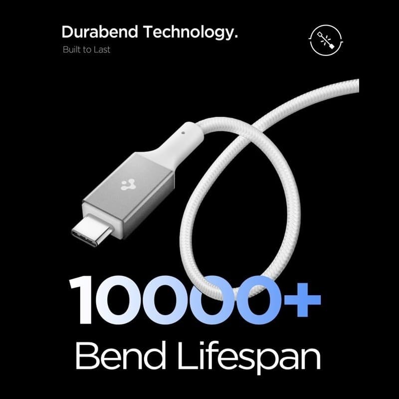 Spigen EB24015CC Essential - Cavo da USB-C a USB-C PD 240W 1,5 m (bianco) - 6