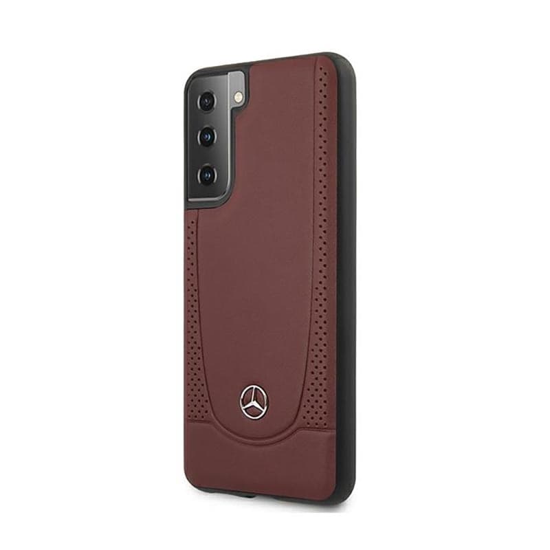 Mercedes Leather Urban Line - Case for Samsung Galaxy S21+ (Red) - 2