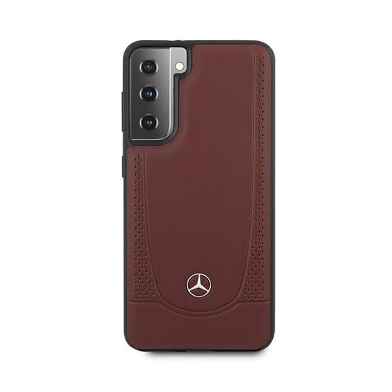 Mercedes Leather Urban Line - Case for Samsung Galaxy S21+ (Red) - 3