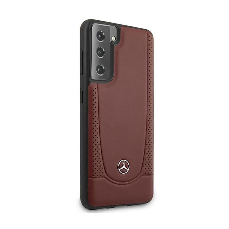 Mercedes Leather Urban Line - Case for Samsung Galaxy S21+ (Red) - 4