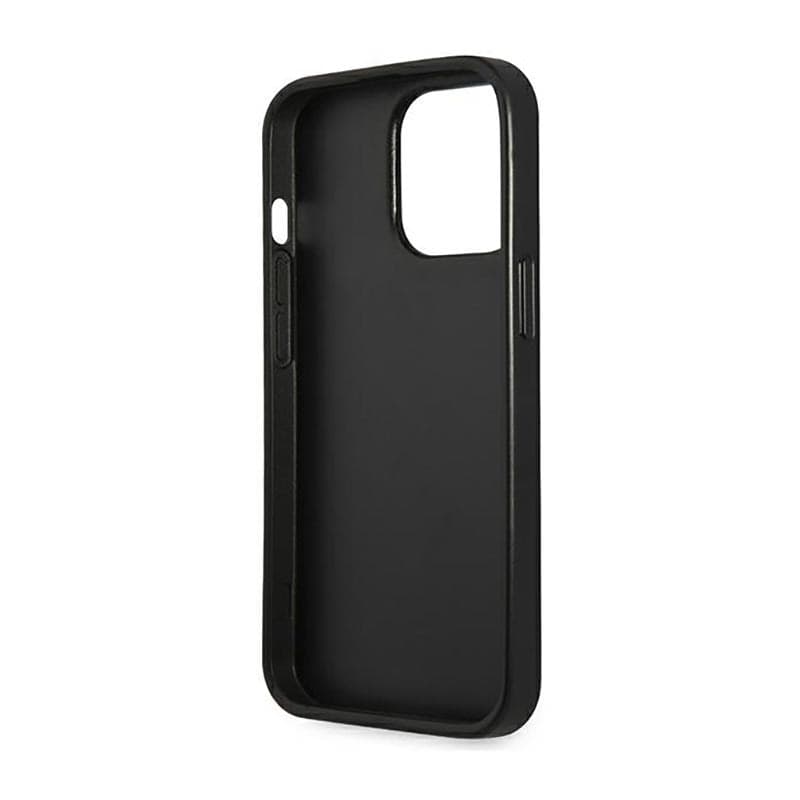 Guess Saffiano Triangle Logo Case - Case for iPhone 14 Pro (Silver) - 7