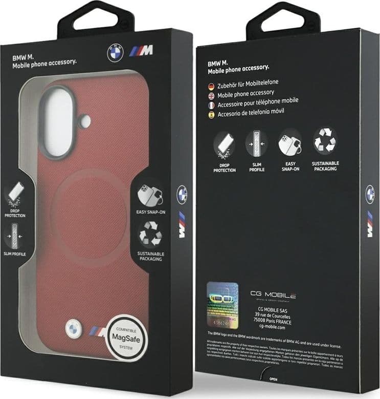 BMW M FW Metal Logo MagSafe - Case iPhone 17 (red) - 8
