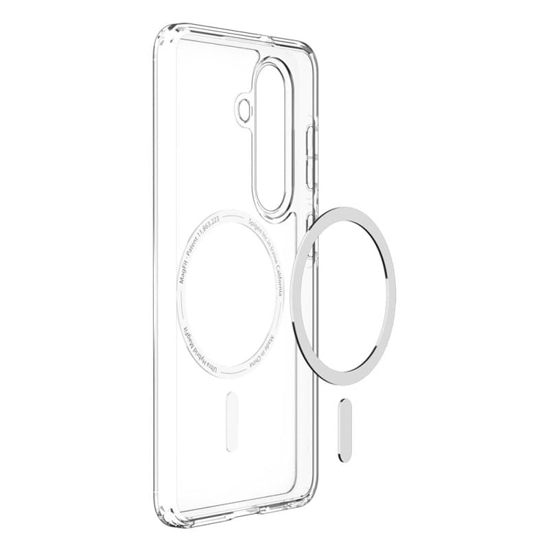 Spigen Ultra Hybrid Mag MagSafe - Custodia per Samsung Galaxy S26 (trasparente/bianco) - 5