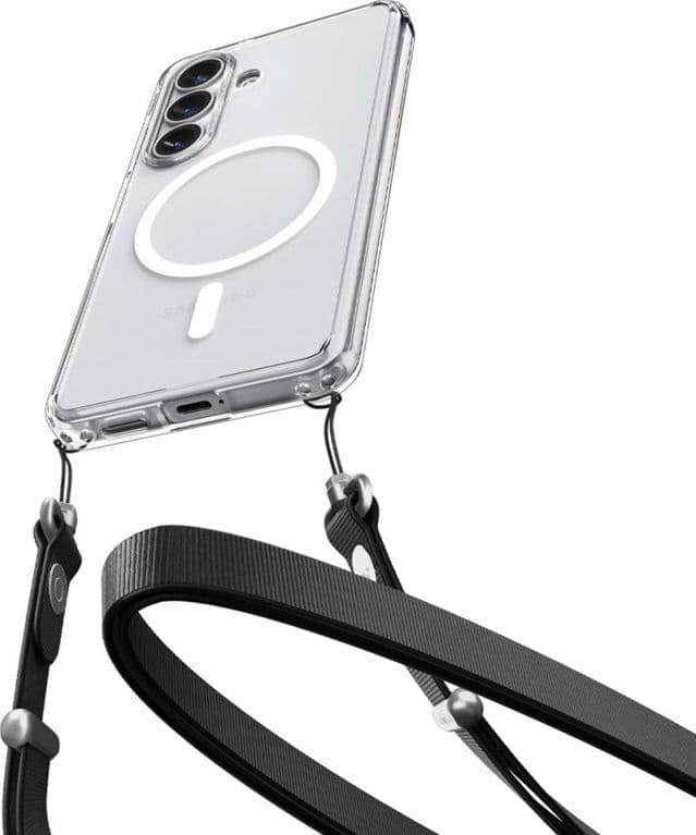 Spigen Ultra Hybrid Mag MagSafe - Custodia per Samsung Galaxy S26 (trasparente/bianco) - 6