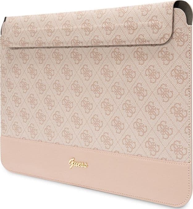 Guess 4G Stripe Metal Logo Computer Sleeve - 14" Notebook Case (Pink) - 2