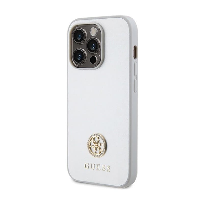 Guess 4G Strass Metal Logo - Case iPhone 15 Pro (silver) - 2