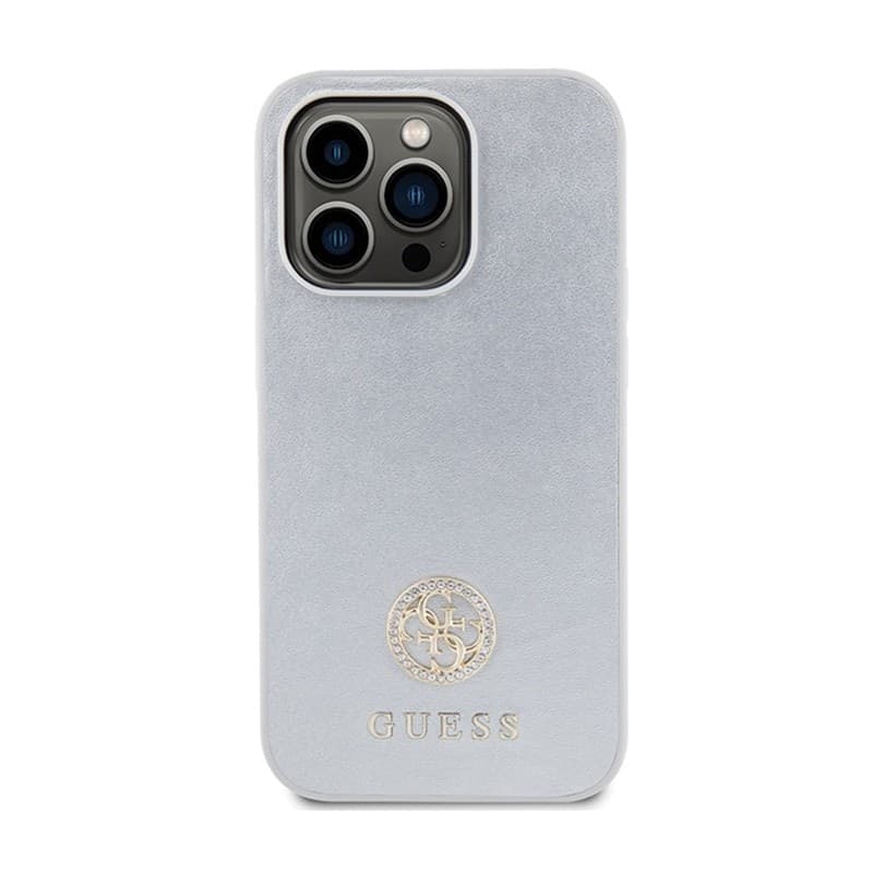 Guess 4G Strass Metal Logo - Case iPhone 15 Pro (silver) - 3