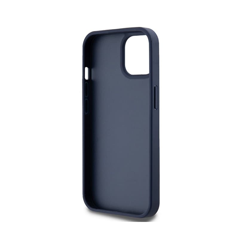 DKNY Leather Mono Stripe & Metal Logo - Case for iPhone 15 / 14 / 13 (blue) - 7