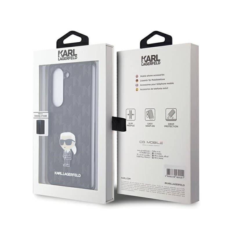 Karl Lagerfeld NFT Saffiano Monogram Ikonik Pin - Samsung Galaxy Z Fold 5 Case (black) - 7
