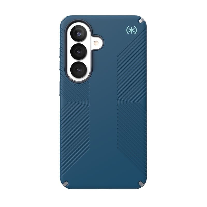 Speck Presidio2 Grip Magnet - Custodia MagSafe per Samsung Galaxy S26 (Deep Sea/Argento metallizzato/Blu magico) - 7