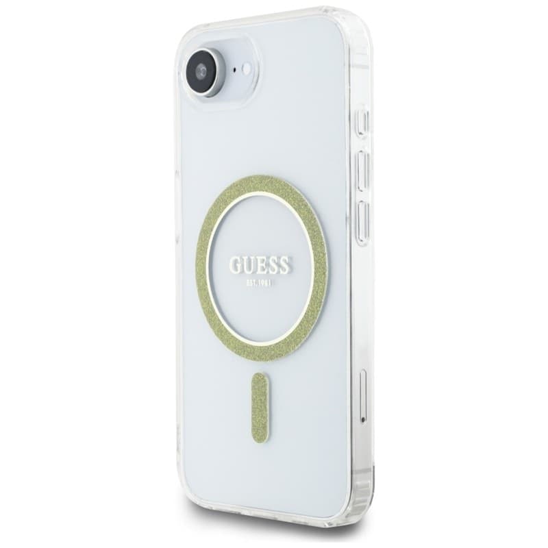 Guess IML Glitter Circle MagSafe - Case for iPhone 16e (transparent) - 2