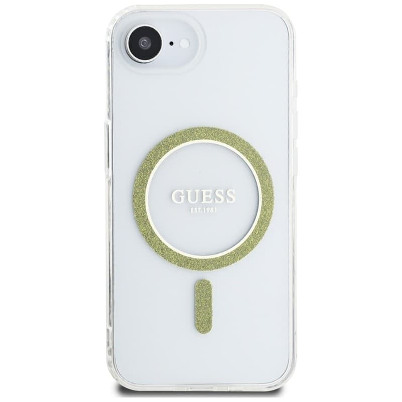 Guess IML Glitter Circle MagSafe - Case for iPhone 16e (transparent) - 3