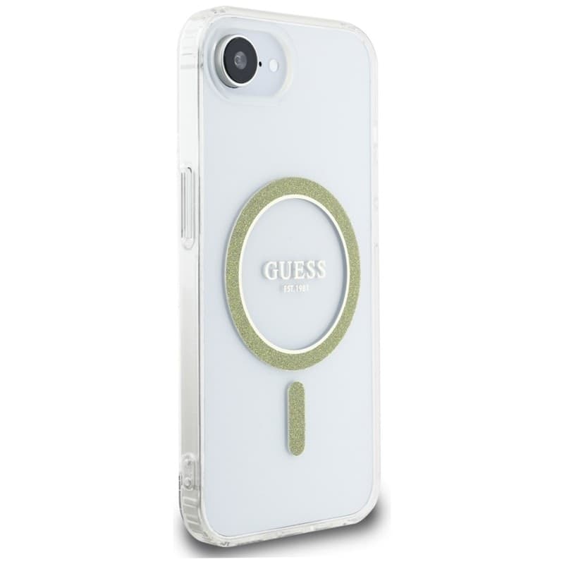 Guess IML Glitter Circle MagSafe - Case for iPhone 16e (transparent) - 4