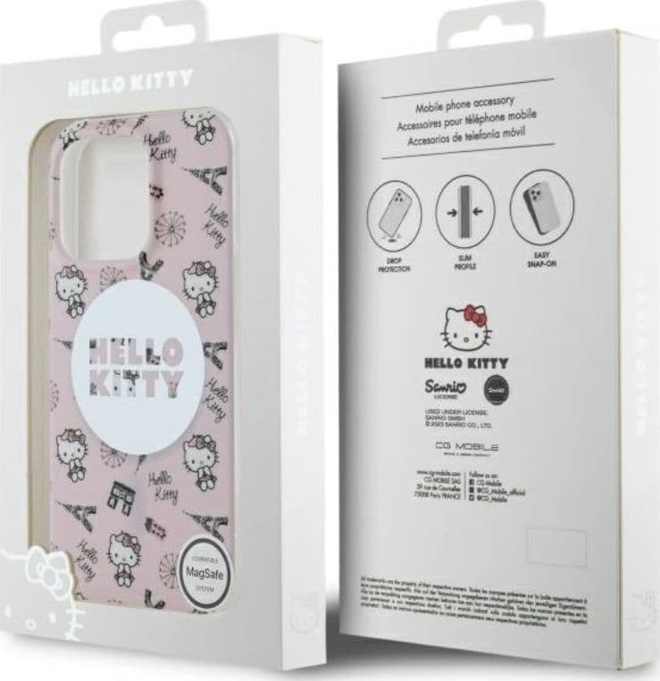 Hello Kitty IML All Over Paris MagSafe - Case for iPhone 16 Pro (pink) - 8