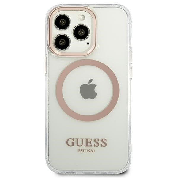 Guess Metal Outline MagSafe - Case for iPhone 13 Pro Max (Clear) - 3
