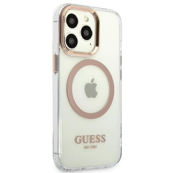 Guess Metal Outline MagSafe - Case for iPhone 13 Pro Max (Clear) - 4