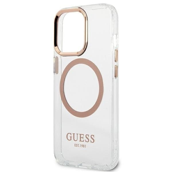 Guess Metal Outline MagSafe - Case for iPhone 13 Pro Max (Clear) - 6