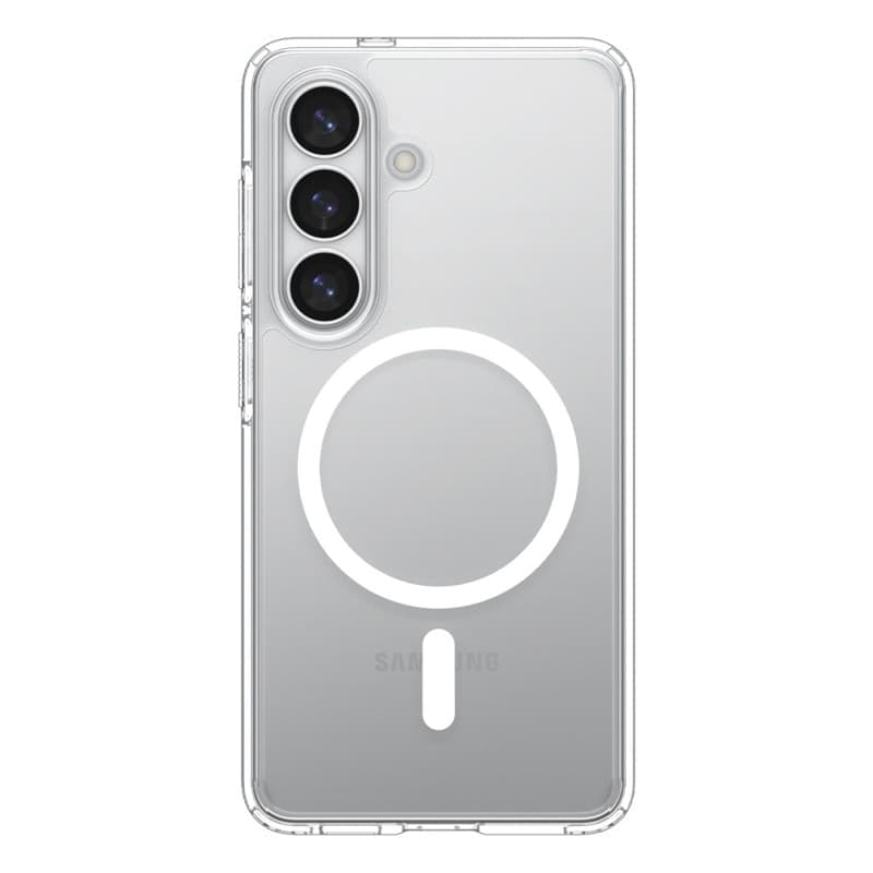 Spigen Ultra Hybrid Mag MagSafe - Custodia per Samsung Galaxy S26+ (Trasparente/Bianco) - 4