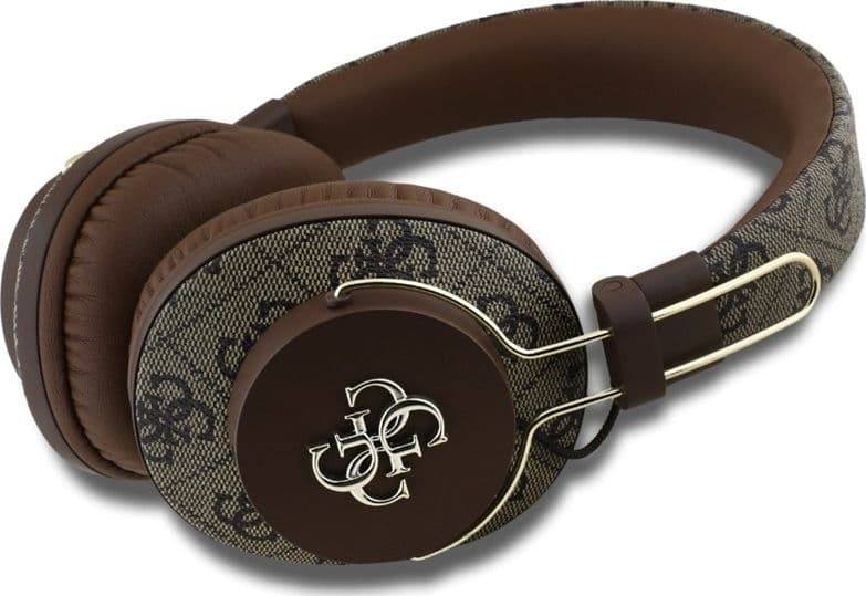 Guess Metal 4G Logo - Wireless Over-Ear Bluetooth Headphones ENC (brown) - 2