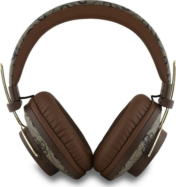 Guess Metal 4G Logo - Wireless Over-Ear Bluetooth Headphones ENC (brown) - 3